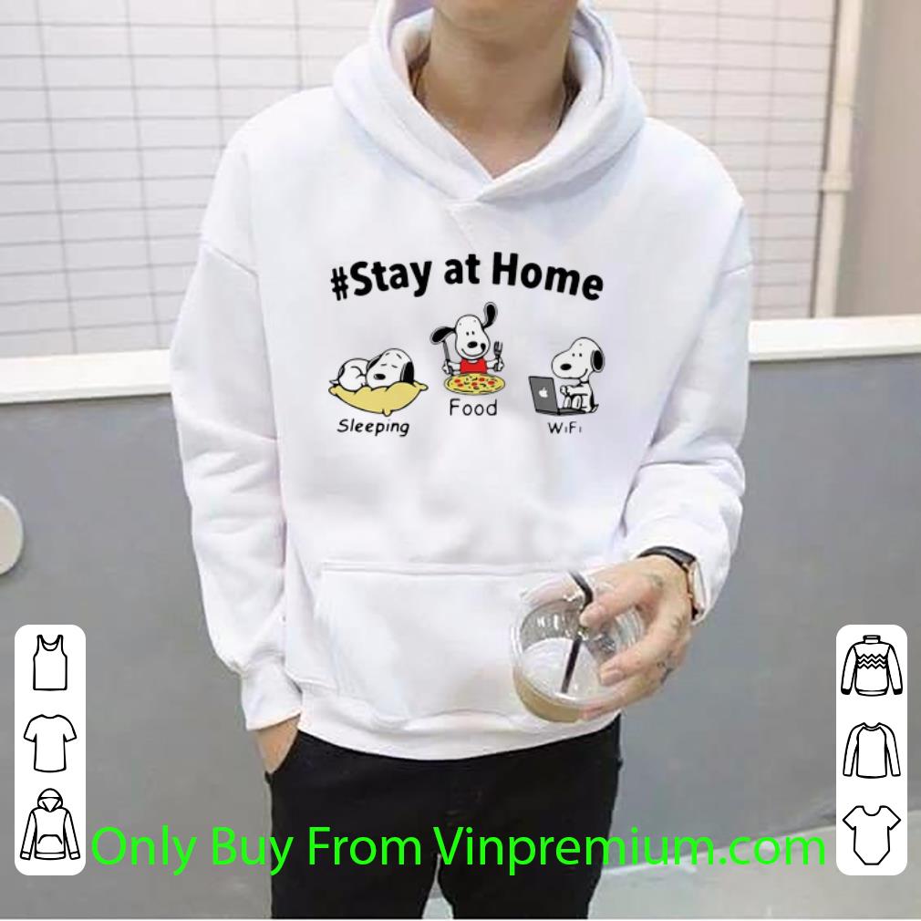 d860906e nice snoopy stay at home sleeping food wifi shirt 4 - Nice Snoopy Stay At Home Sleeping Food Wifi shirt