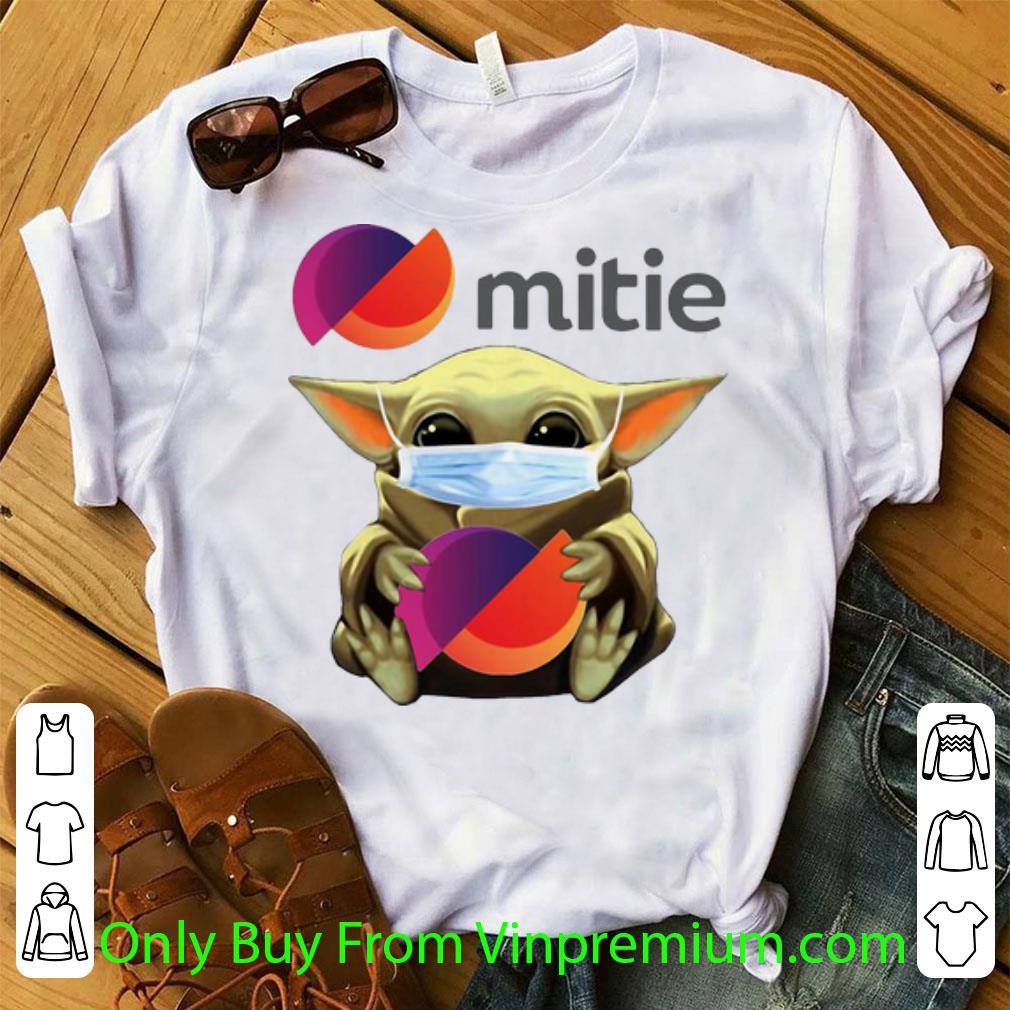 Hot Star Wars Baby Yoda Face Mask Hug Mitie shirt