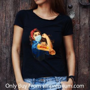 Official Strong Woman Mask Tattoo DHL Express shirt 2