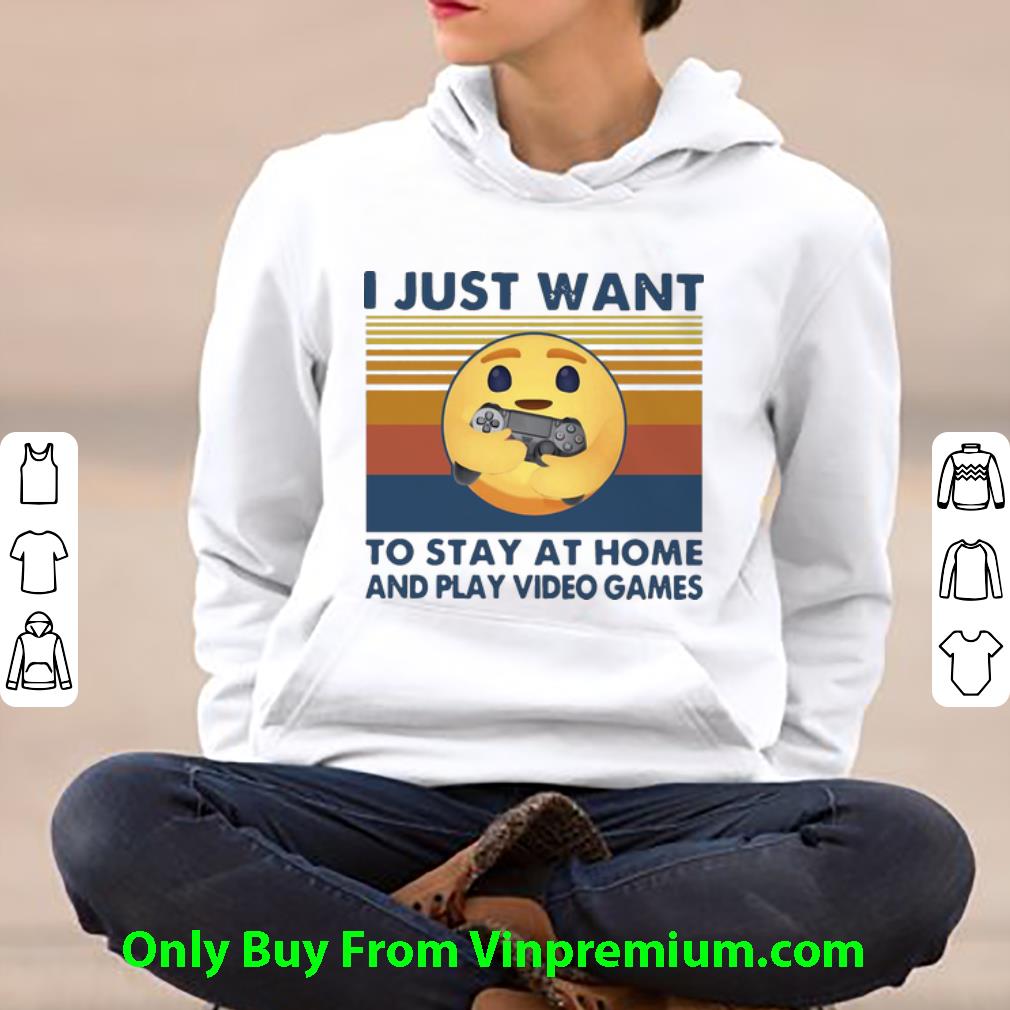 0617b154 nice vintage i just want to stay at home and play video games shirt 4 - Nice Vintage I Just Want To Stay At Home And Play Video Games shirt