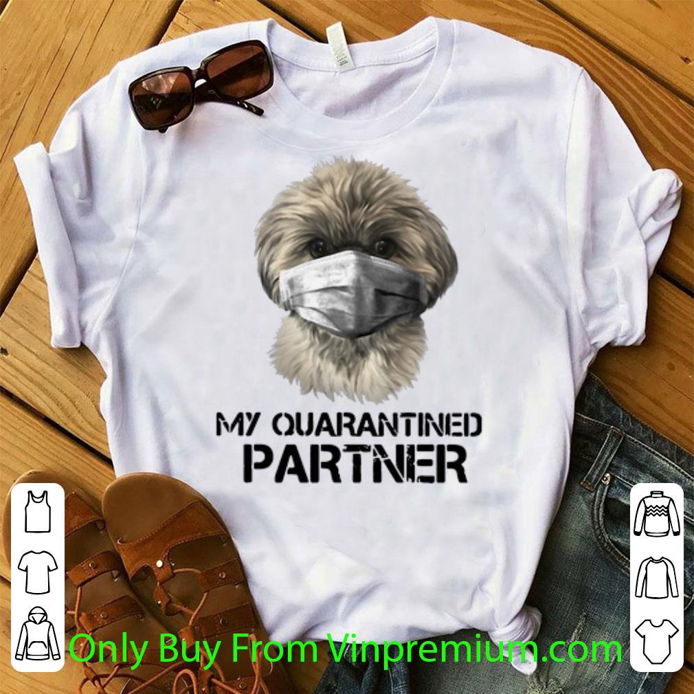 Official Shih Tzu Face Mask My Quarantined Partner Covid-19 shirt