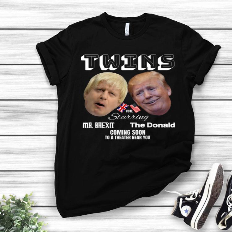 Brexit Donald Trump Boris Johnson Hair Twins Movie Poster Shirt