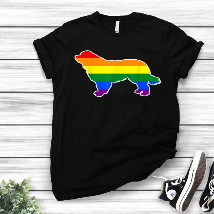 LGBT Dog Newfoundland Gay Pride Dog Doggy Mom Shirt