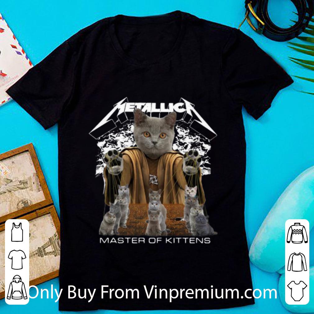 Awesome Metallica Scottish Fold Master Of Kittens Cat Lovers shirt