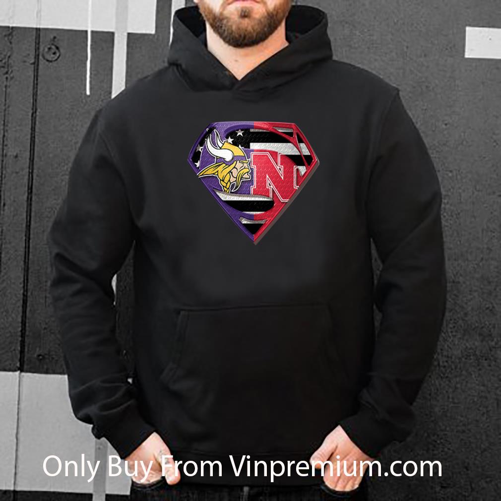 5ebbdd5a awesome minnesota vikings and nebraska cornhuskers inside superman logo shirt 4 - Awesome Minnesota Vikings And Nebraska Cornhuskers Inside Superman Logo shirt