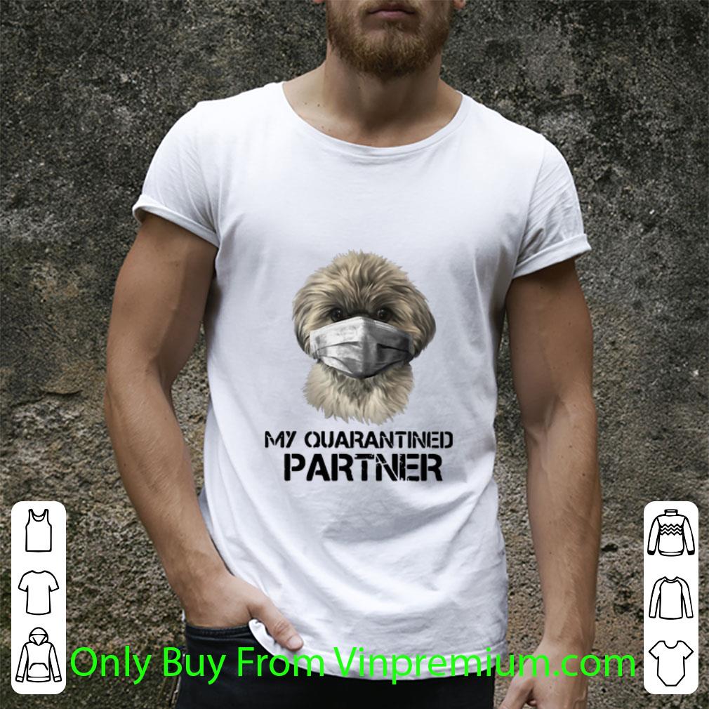 Official Shih Tzu Face Mask My Quarantined Partner Covid-19 shirt