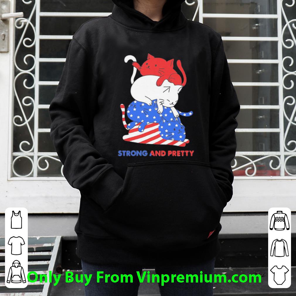 86206cce awesome cat strong and pretty independence day american flag shirt 4 - Awesome Cat Strong And Pretty Independence Day American Flag shirt