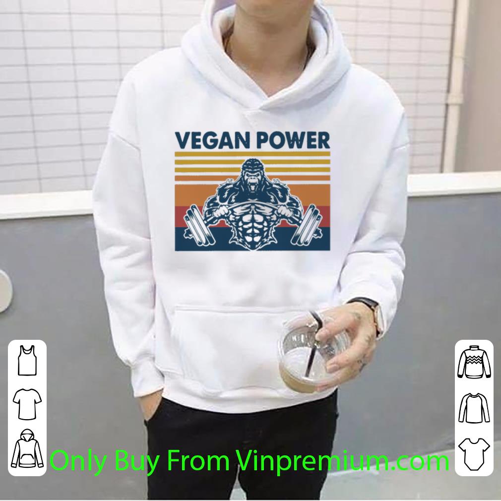 8db50f0e premium vintage muscle bigfoot vegan power shirt 4 - Premium Vintage Muscle Bigfoot Vegan Power shirt
