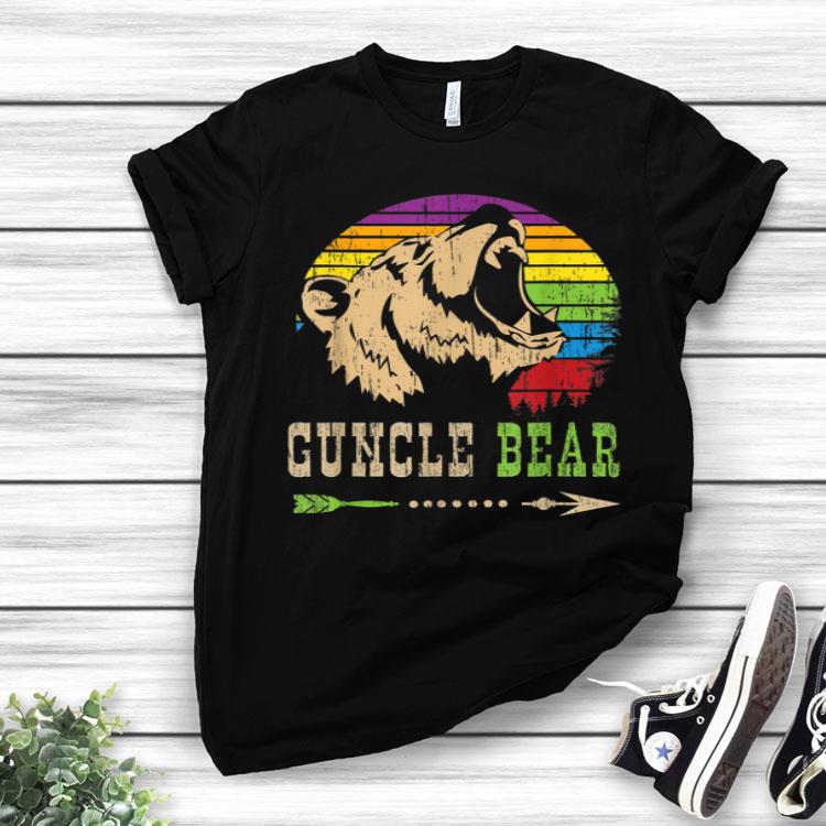 Guncle Bear Gay Uncle LGBT Pride Retro Vintage Gift Shirt