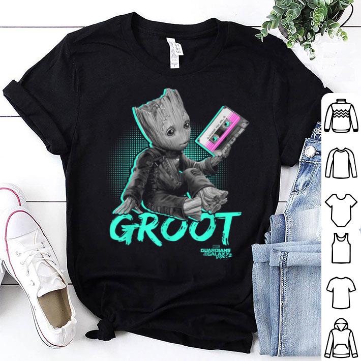 Guardians Vol. 2 Baby Groot Neon Tape Graphic Shirt