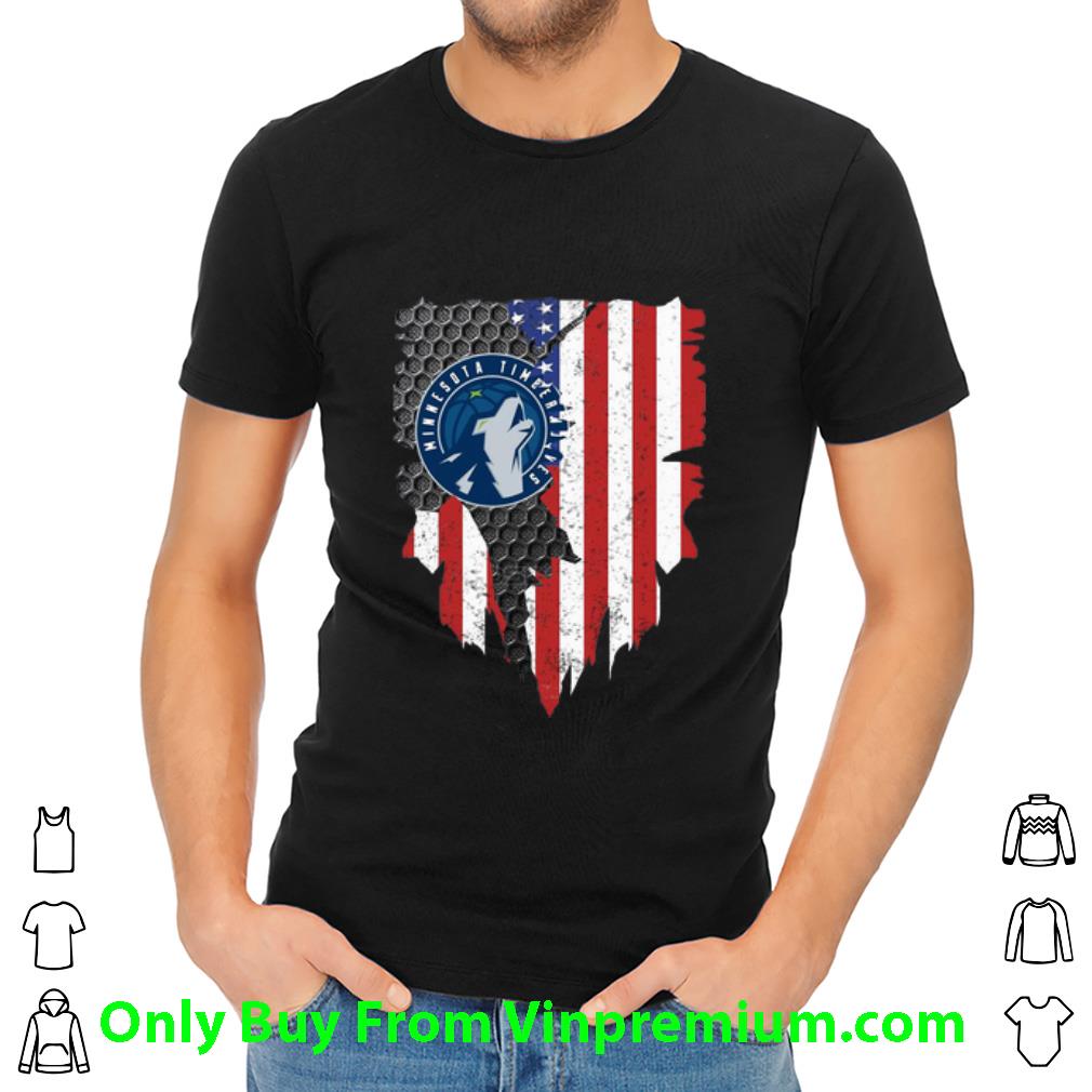 Nice Minnesota Timberwolves American Flag shirt