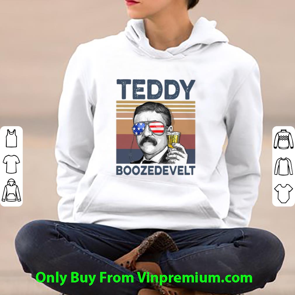 a6200866 awesome vintage teddy boozedevelt drinking beer american flag shirt 4 - Awesome Vintage Teddy Boozedevelt Drinking Beer American Flag shirt