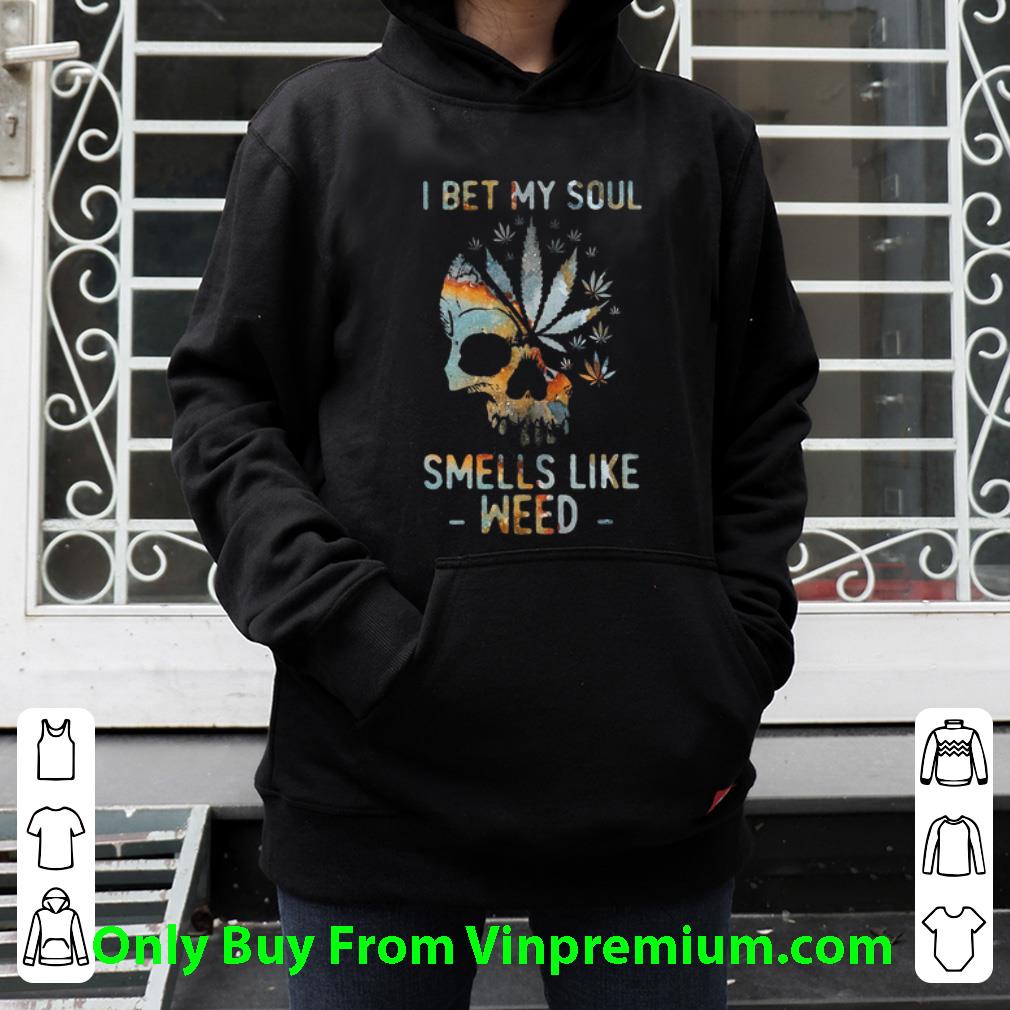 ac40e8d1 nice skull cannabis i bet my soul smells like weed shirt 4 - Nice Skull Cannabis I Bet My Soul Smells Like Weed shirt