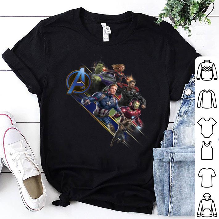 Avengers Endgame Assembled Team Group Shot Logo Shirt