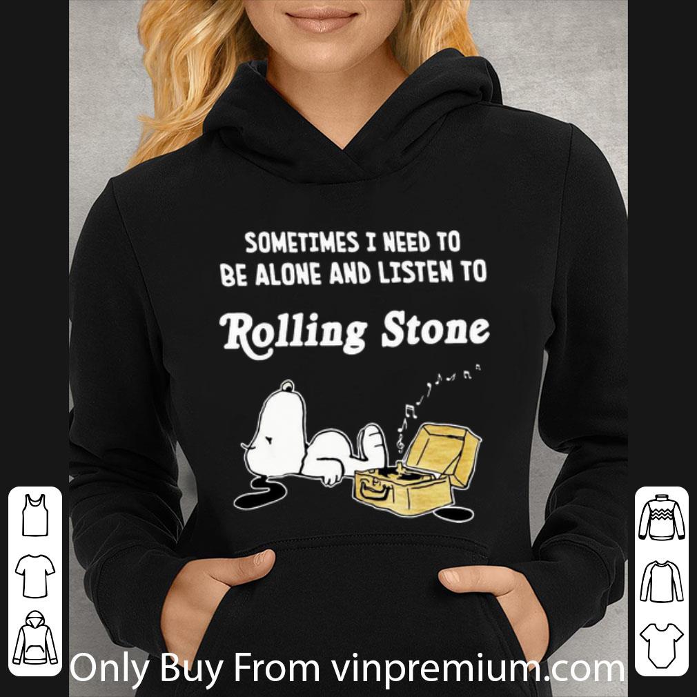 Nice Snoopy Sometimes I Need To Be Alone And Listen To Rolling Stones shirt b9cead2e nice snoopy sometimes i need to be alone and listen to rolling stones shirt 4 - Nice Snoopy Sometimes I Need To Be Alone And Listen To Rolling Stones shirt