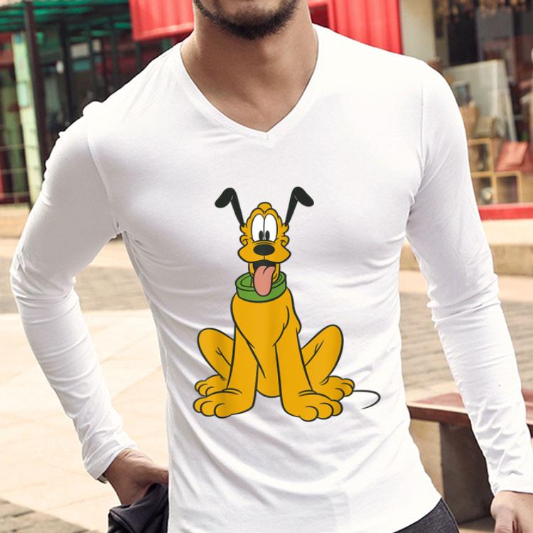 Mickey Mouse Pluto The Dog Portrait Graphic Shirt