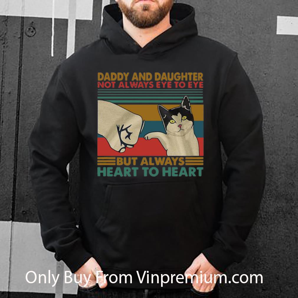 cf0cea31 original vintage cat daddy and daughter always heart to heart father s day shirt 4 - Original Vintage Cat Daddy And Daughter Always Heart To Heart Father's Day shirt