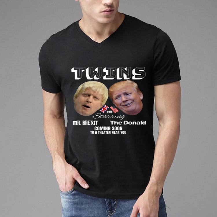 Brexit Donald Trump Boris Johnson Hair Twins Movie Poster Shirt
