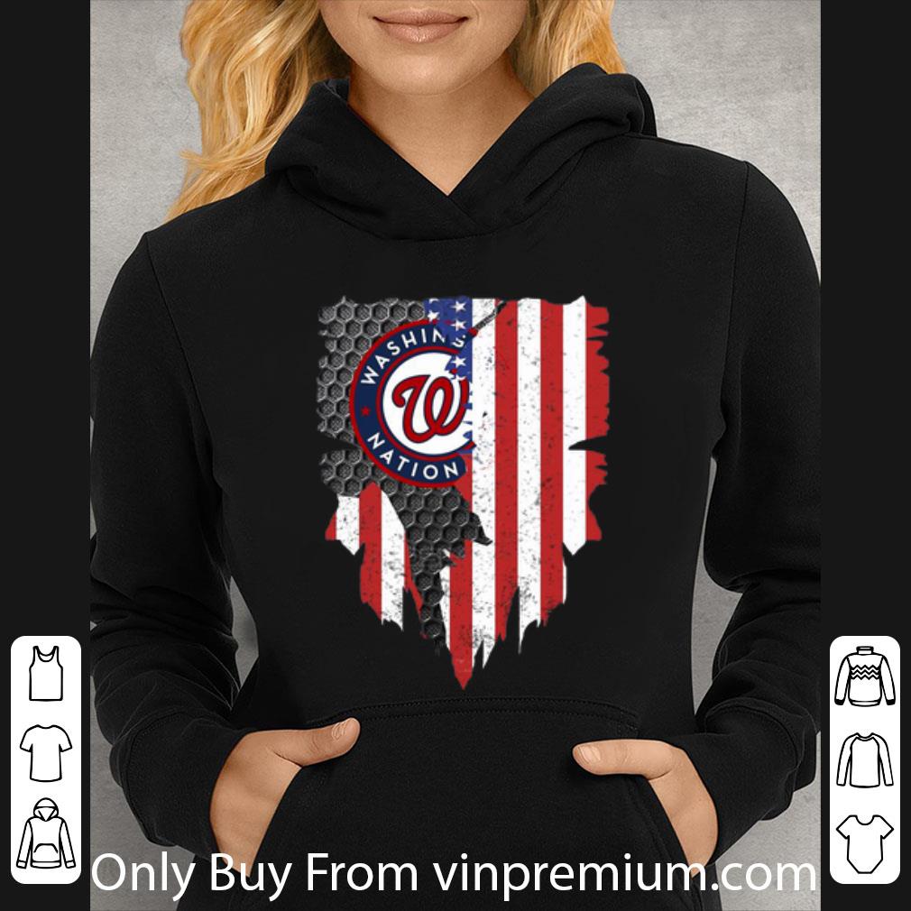 e856c1ca top washington nationals blood inside american flag shirt 4 - Top Washington Nationals Blood Inside American Flag shirt