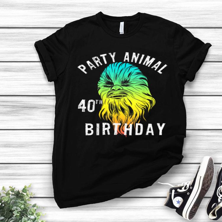 Star Wars Chewie Party Animal 40th Birthday Shirt
