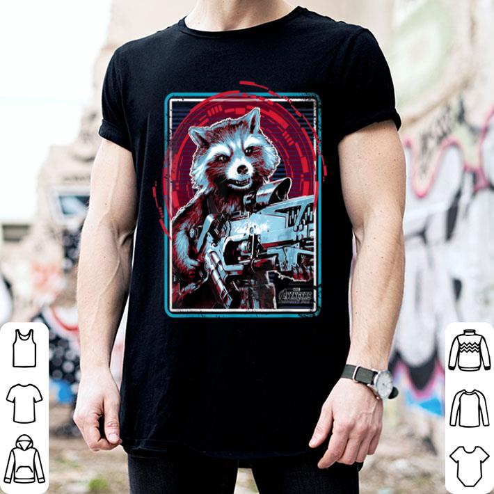Infinity War Rocket Raccoon Digital Abstract Shirt