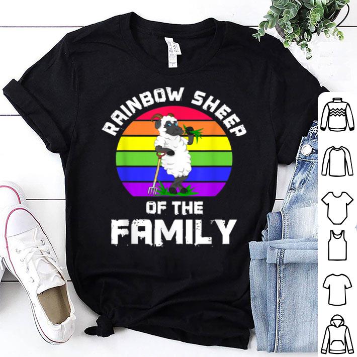 Gay LGBT Lesbian The Rainbow Sheep of The Family Shirt