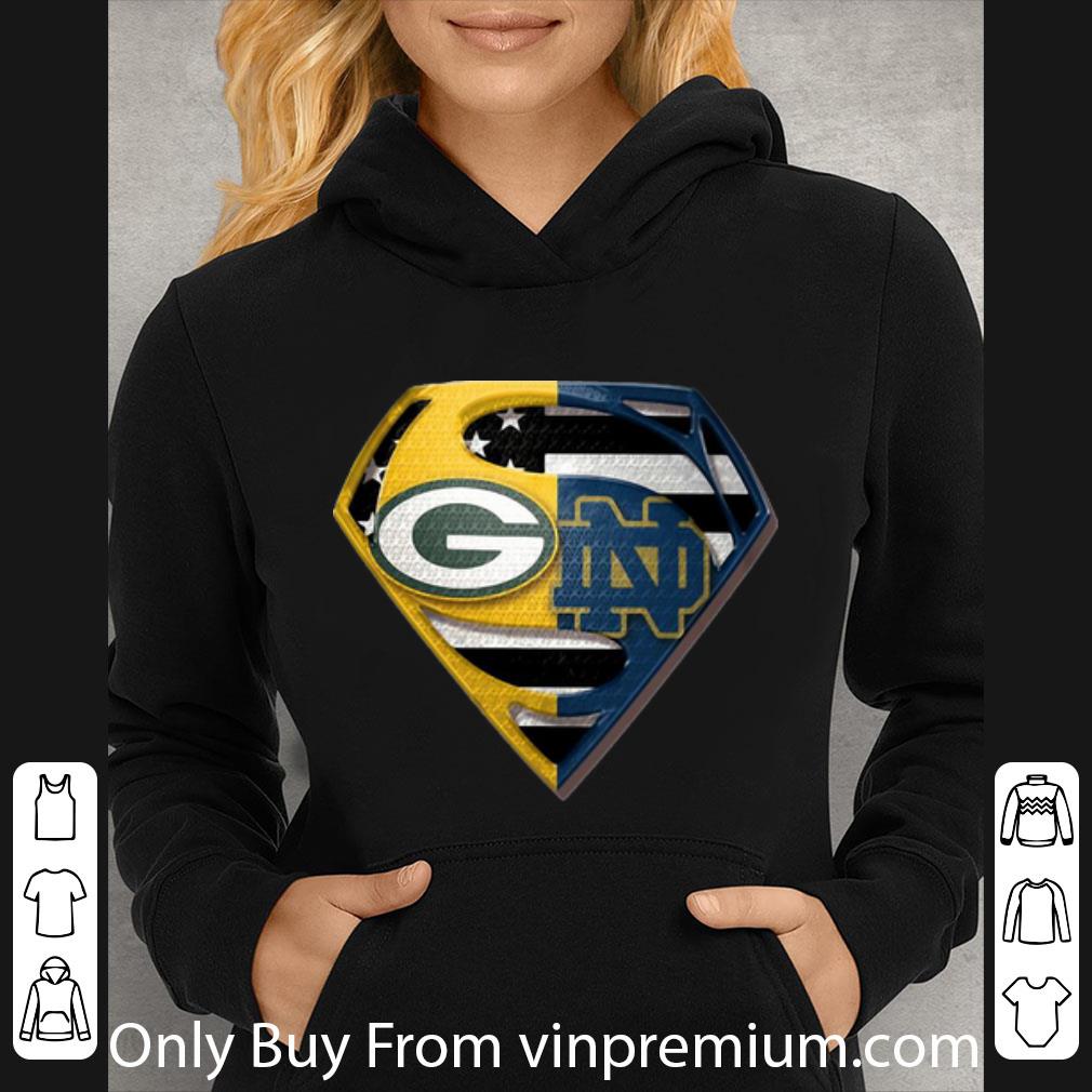 fda36de2 nice superman green bay packers and notre dame fighting shirt 4 - Nice Superman Green Bay Packers And Notre Dame Fighting shirt