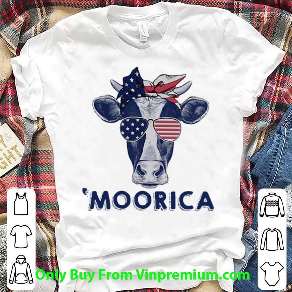 Official Moorica 4th July Farmer American Flag Independence Day shirt