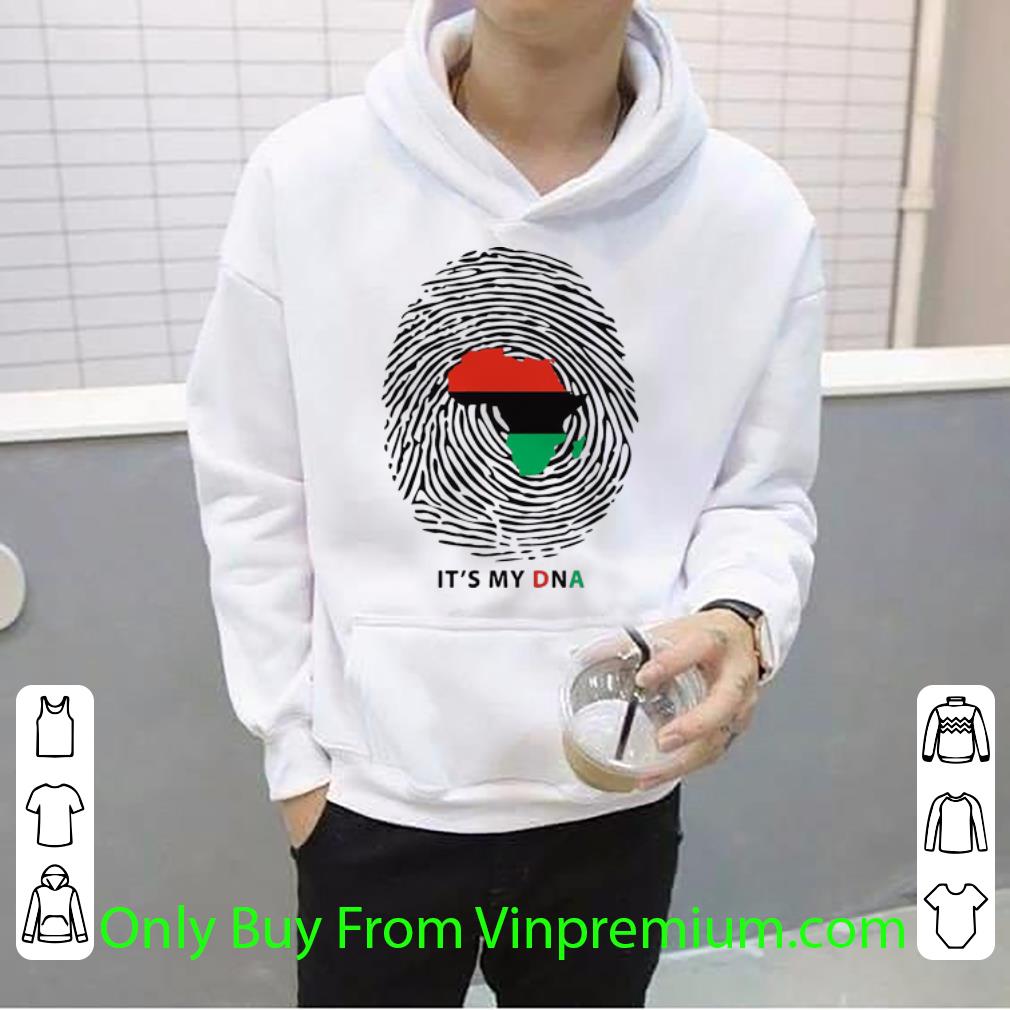 05aebda0 pretty black it s in my dna african flag map fingerprints shirt 4 - Pretty Black It's In My DNA African Flag Map Fingerprints shirt