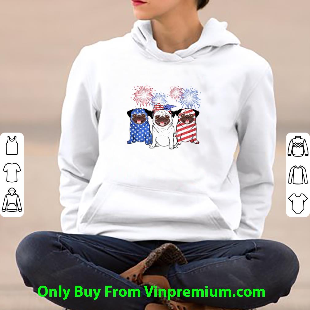 0f9b8fb8 top firework pug red blue white american flag independence day shirt 4 - Top Firework Pug Red Blue White American Flag Independence Day shirt