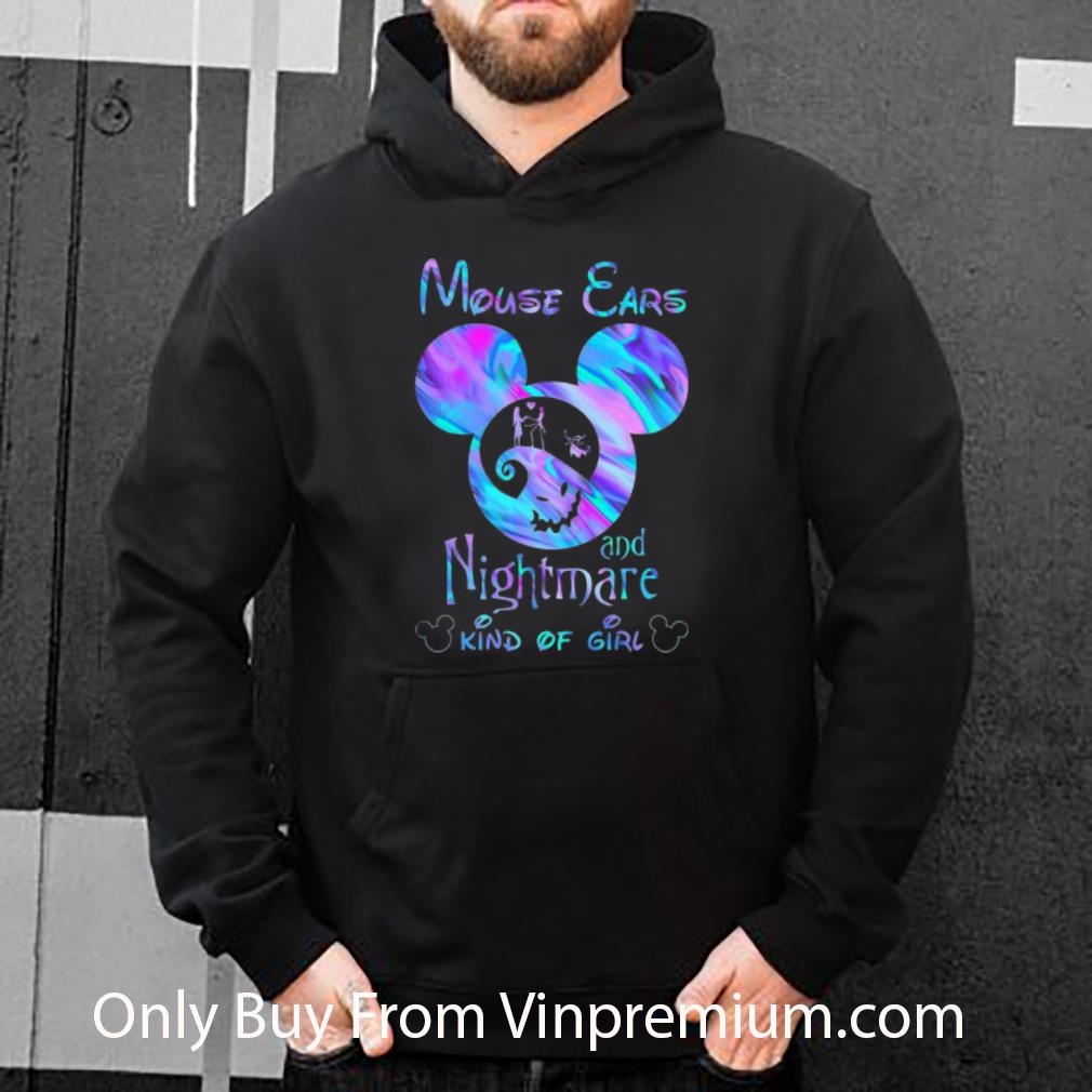 18a0f949 pretty mickey mouse ears and nightmare kind of girl nightmare before christmas shirt 4 - Pretty Mickey Mouse Ears And Nightmare Kind Of Girl Nightmare Before Christmas shirt