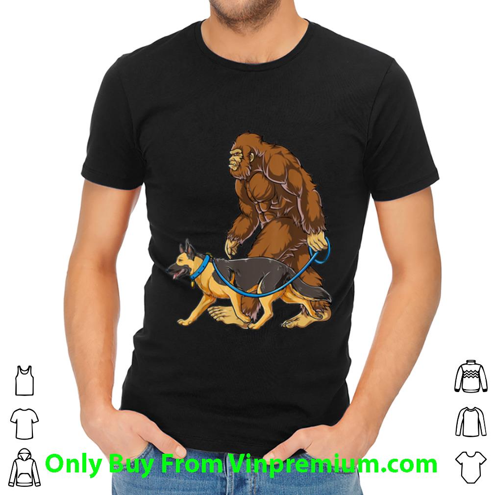 Official Bigfoot German Shepherd Dog Walk shirt