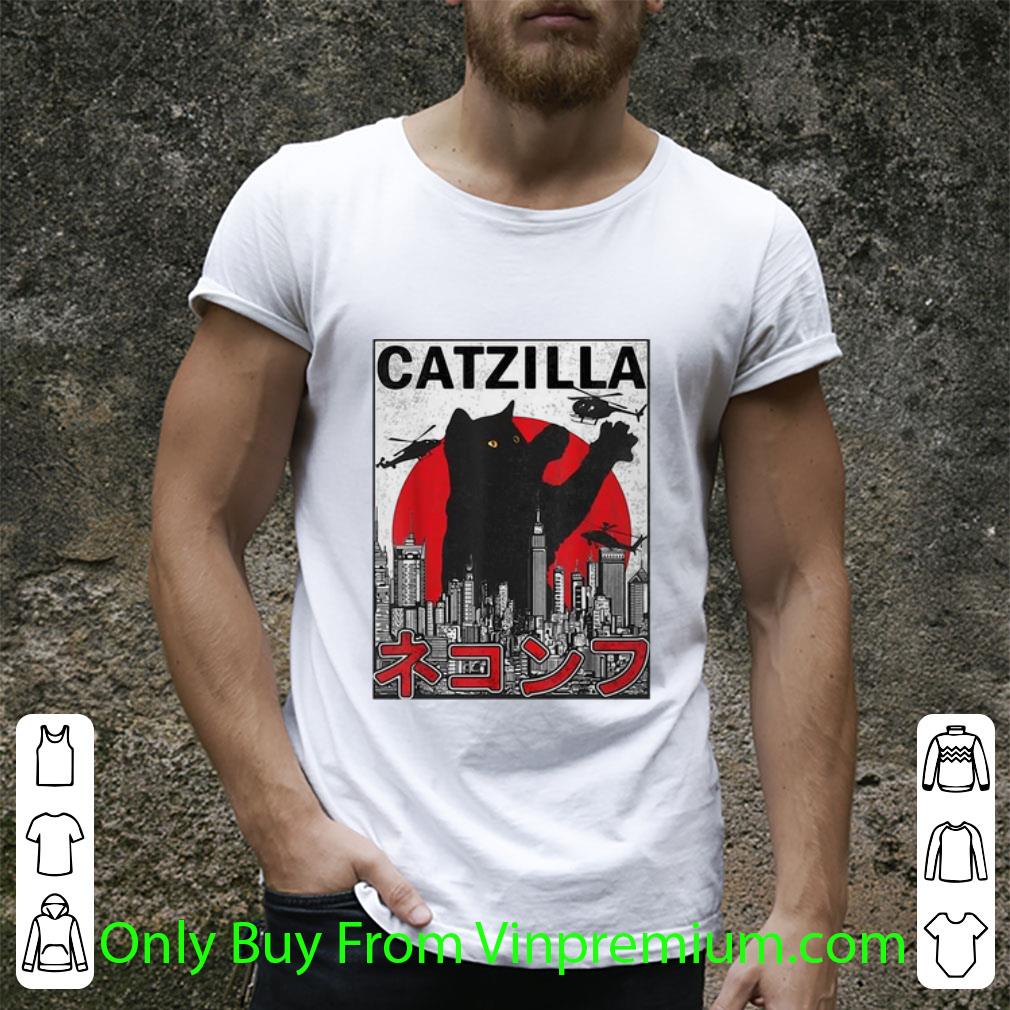 Great Catzilla Cat Godzilla Japanese shirt