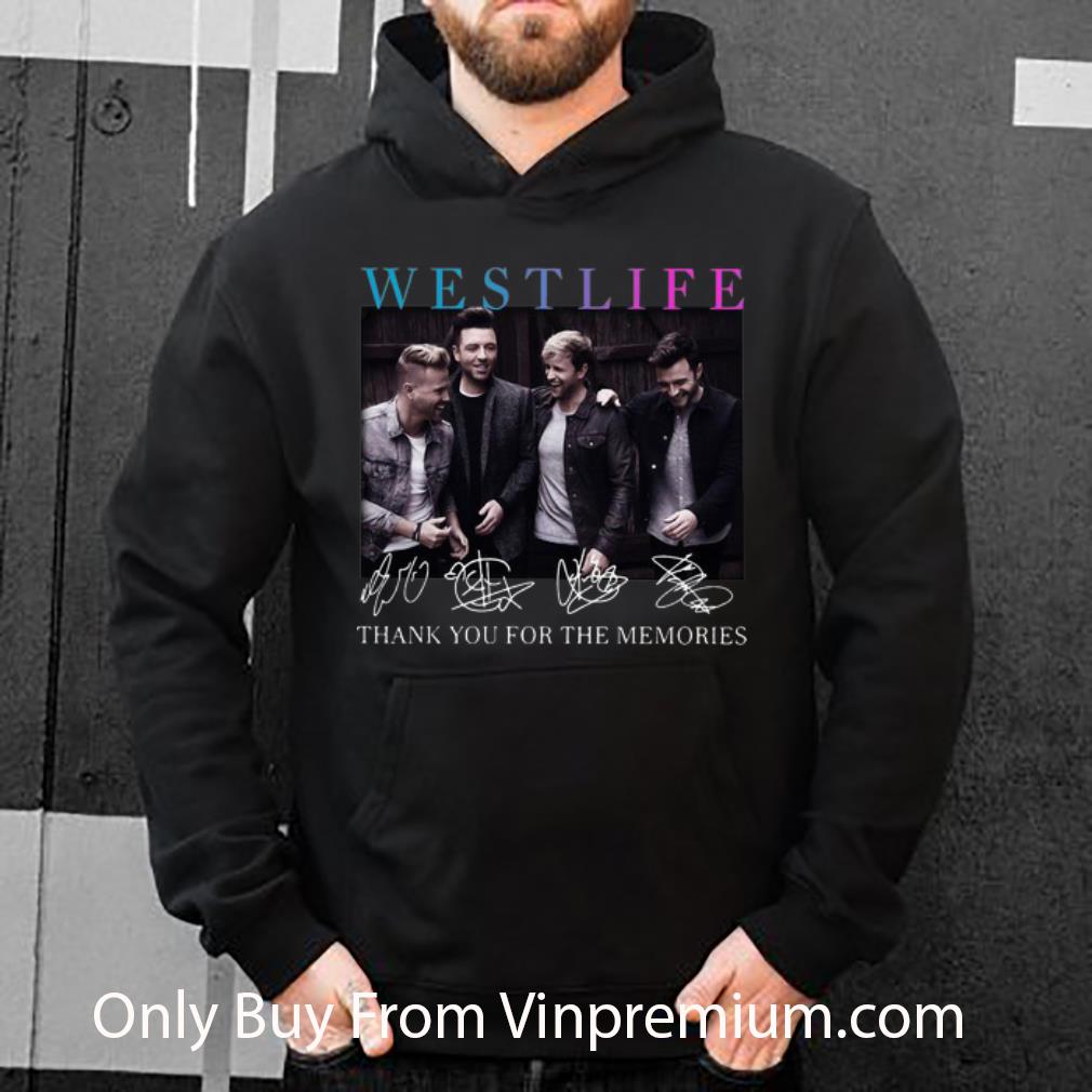 35a13e31 premium westlife signatures thank you for the memories shirt 4 - Premium Westlife Signatures Thank You For The Memories shirt