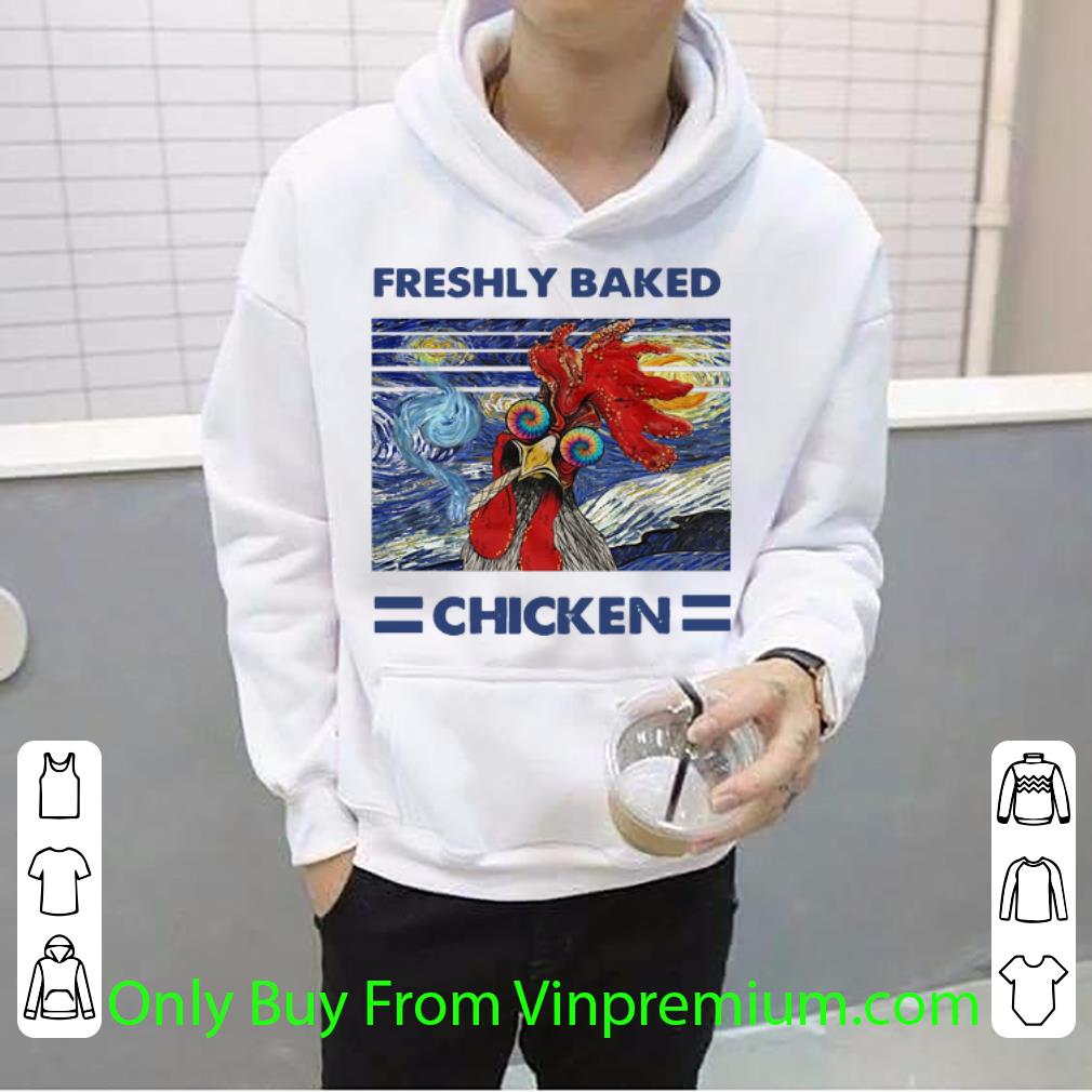 35a746a9 awesome vintage freshly baked chicken tie dye shirt 4 - Awesome Vintage Freshly Baked Chicken Tie Dye shirt