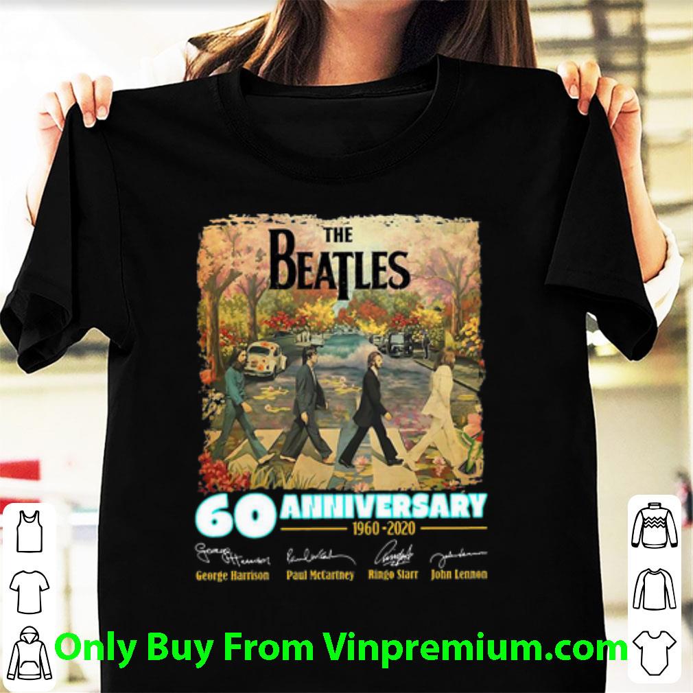 Premium The Beatles 60 Anniversary 1960-2020 Signatures shirt