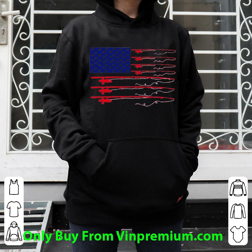 4373e189 top american flag with fishing rods shirt 4 - Top American Flag With Fishing Rods shirt