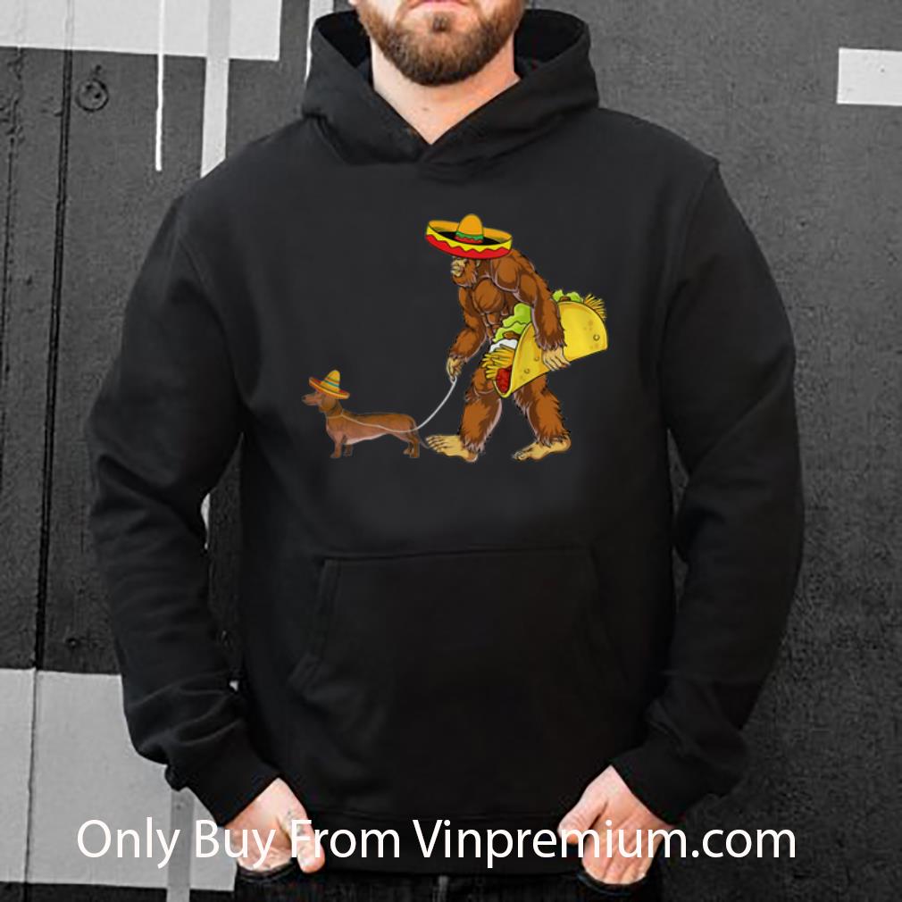 739dbc90 nice bigfoot taco dachshund dog lovers shirt 4 - Nice Bigfoot Taco Dachshund Dog Lovers shirt