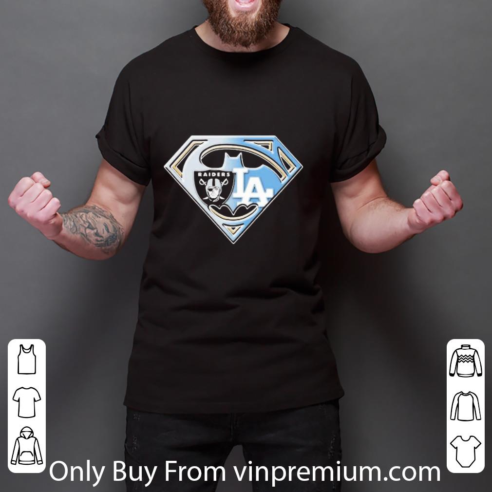 Original Superman Oakland Raiders And Los Angeles Dodgers shirt