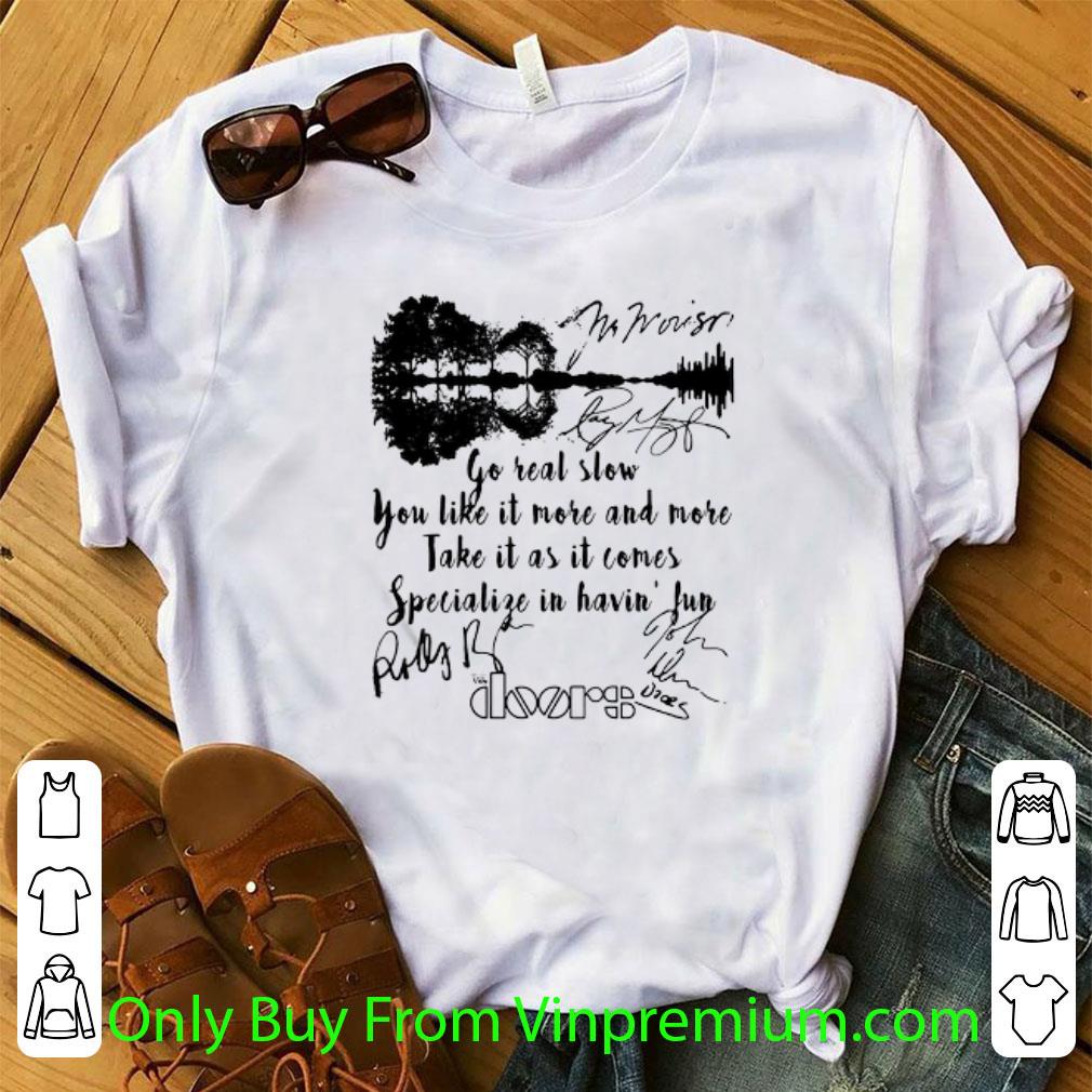 Original The Doors Take It As It Comes Lyrics Signatures Guitar Lake shirt