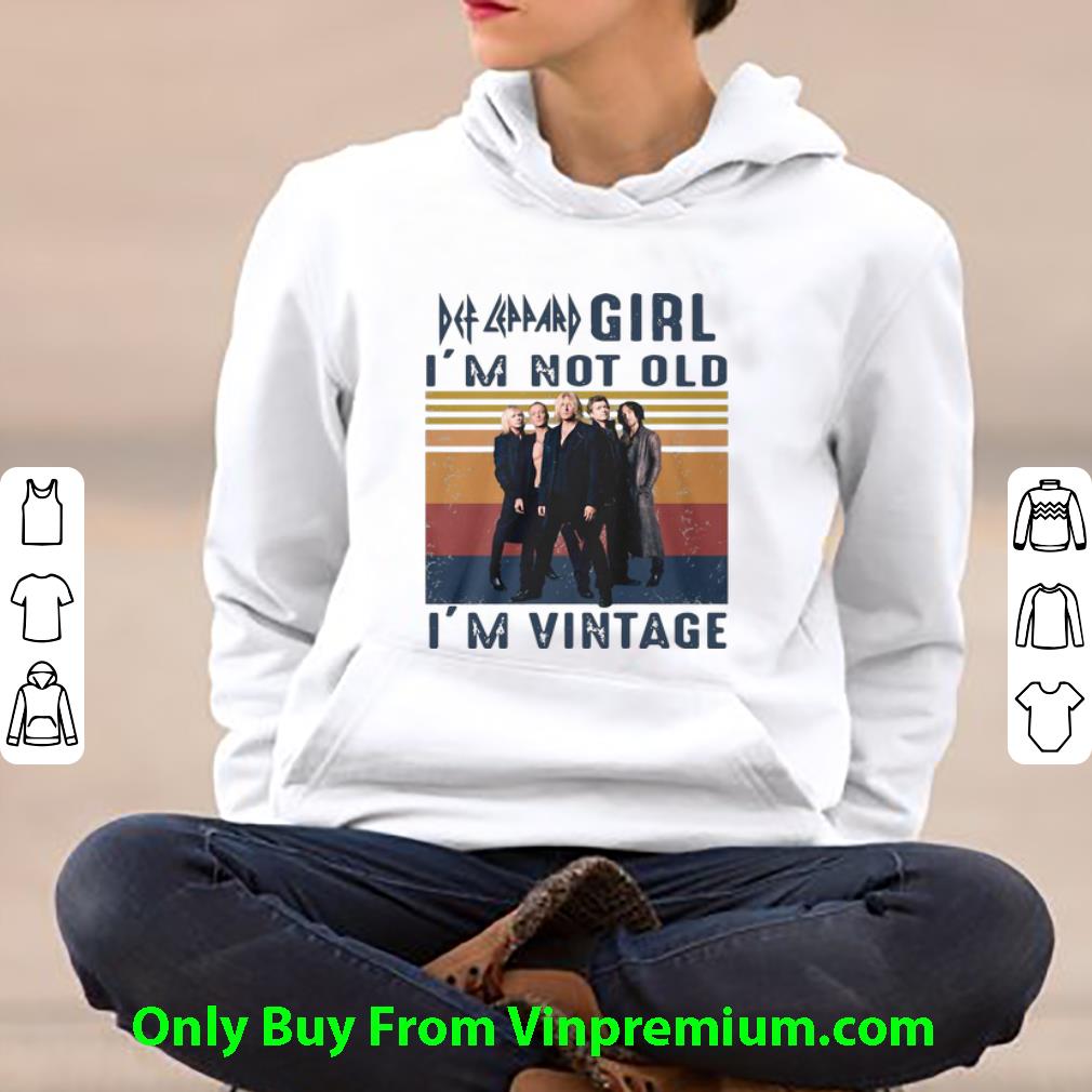 90fcdb3f official vintage def leppard girl i m not old i m vintage shirt 4 - Official Vintage Def Leppard Girl I’m Not Old I’m Vintage shirt