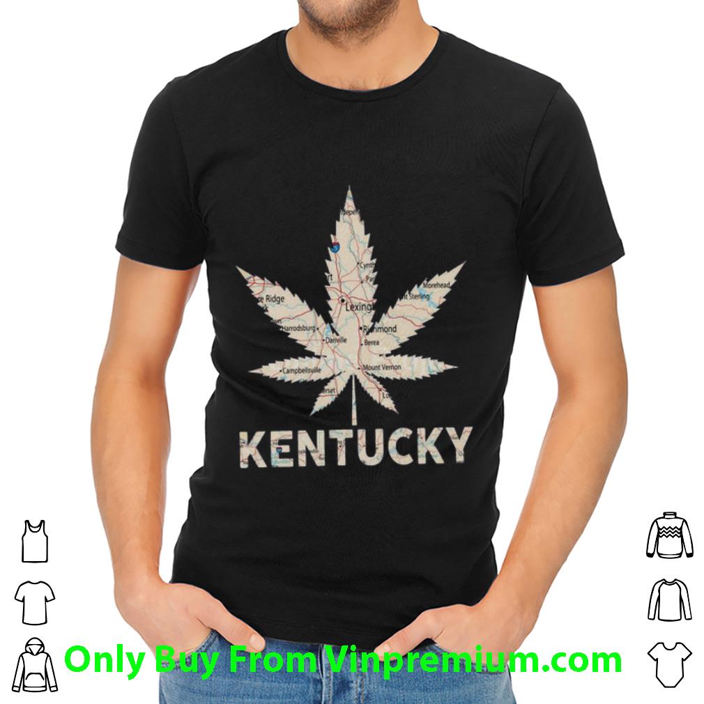 Awesome Weed Marijuana Kentucky To Map shirt