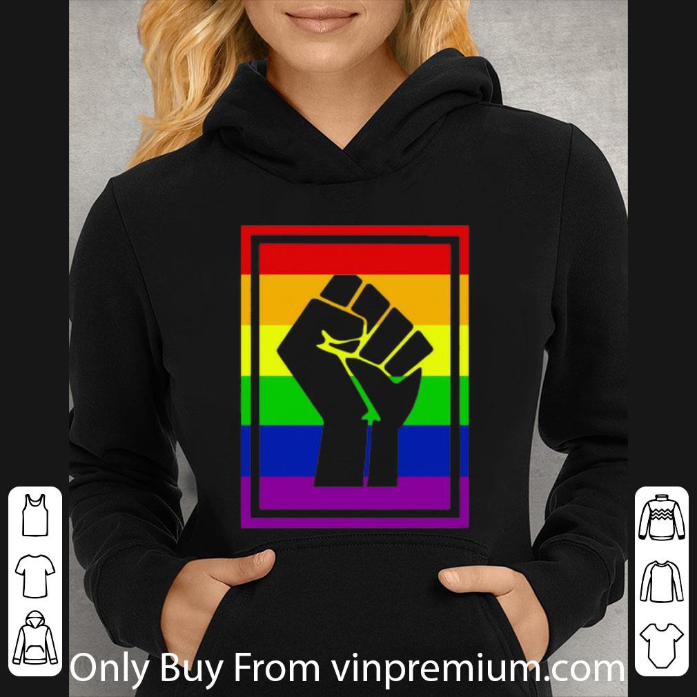 c5c8cfd5 hot lgbt rainbow flag pride fist isolated shirt 4 - Hot LGBT Rainbow Flag Pride Fist Isolated shirt