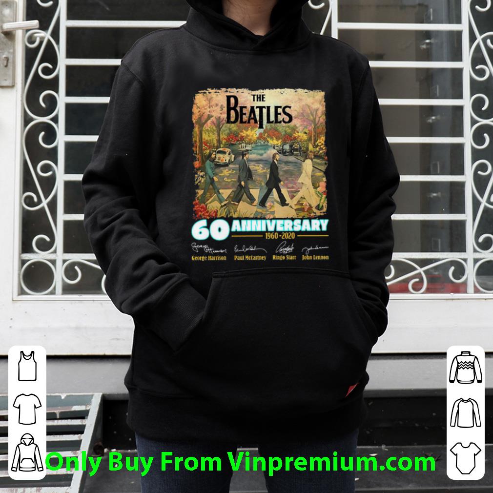 c7628830 premium the beatles 60 anniversary 1960 2020 signatures shirt 4 - Premium The Beatles 60 Anniversary 1960-2020 Signatures shirt