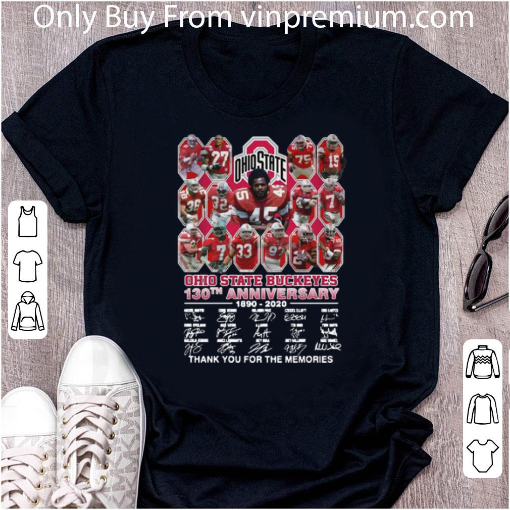 Great Ohio State Buckeyes 130th Anniversary Thank You For The Memories shirt