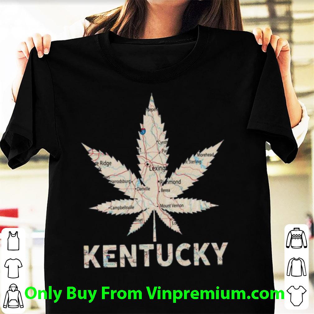 Awesome Weed Marijuana Kentucky To Map shirt