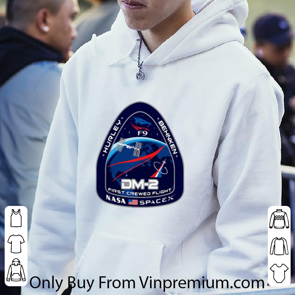 eef9226c top nasa spacex hurley behnken dm 2 first crewed flight shirt 4 - Top Nasa SpaceX Hurley Behnken DM-2 First Crewed Flight shirt