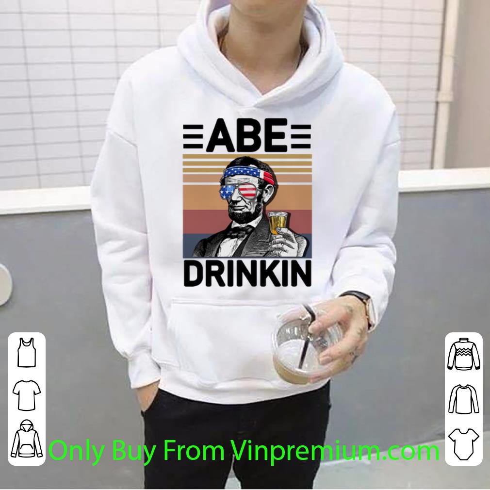 fda7f00d premium vintage abe drinkin beer abe lincoln american flag shirt 4 - Premium Vintage Abe Drinkin Beer Abe Lincoln American Flag shirt