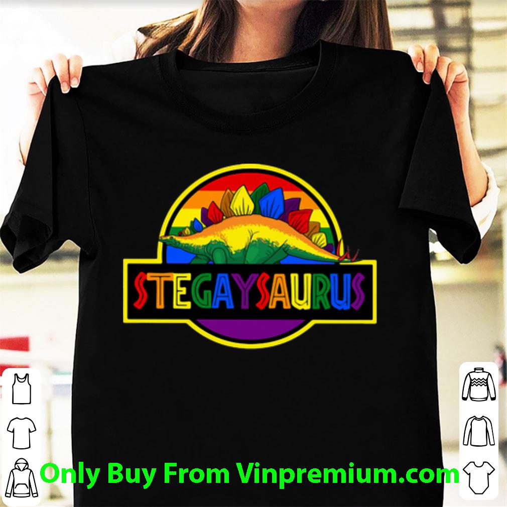 Original LGBT Stegaysaurus Gay Stegosaurus shirt
