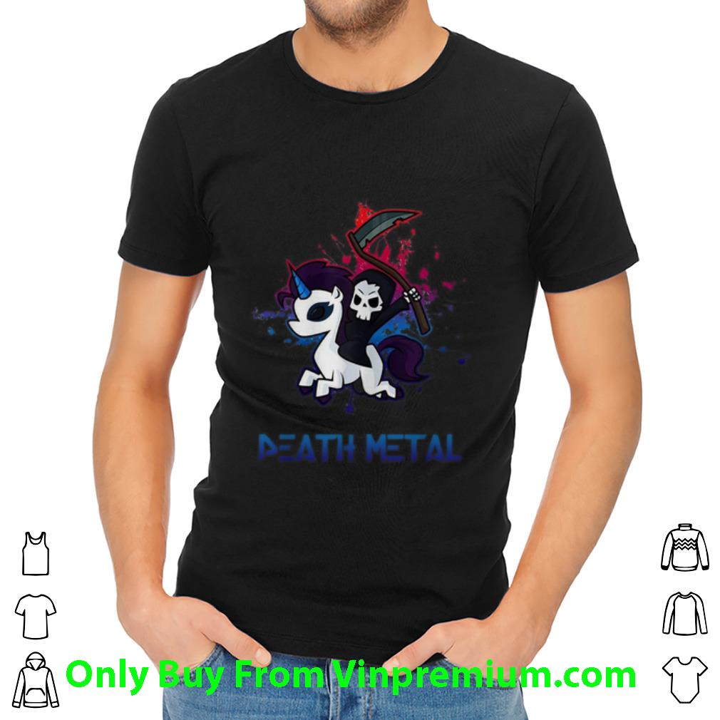 Great Death Metal Death Riding Unicorn shirt